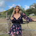 Flawless full sleeve mini floral dress