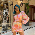 Play with Rainbow Draped dress