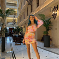 Play with Rainbow Draped dress